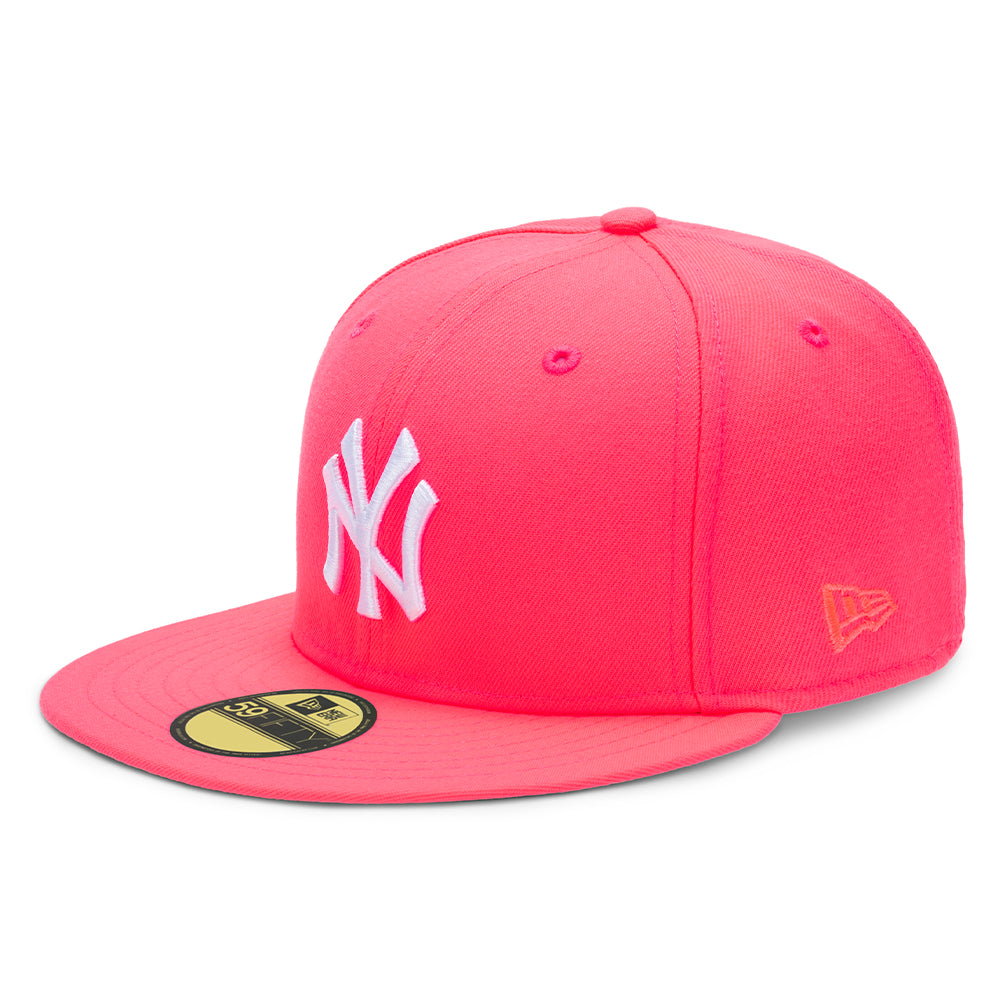 New Era Men 5950 New York Yankees Hat (Pink Glow)-Pink Glow-8-Nexus Clothing