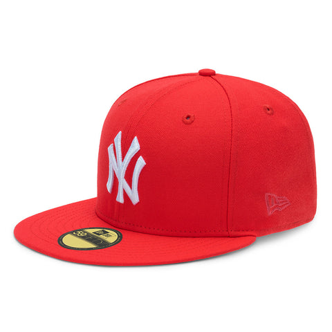 New Era Men 5950 New York Yankees Hat (Beetroot Gray)