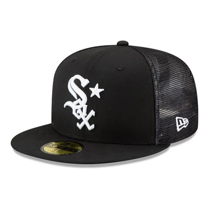 New Era Men 59Fifty MLB Chicago White Sox ASGW Black Mesh back Fitted-Black-7-Nexus Clothing