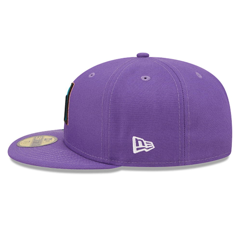 New Era Men Arizona Diamondbacks Blooming 59FIFTY Fitted (Purple)-Nexus Clothing