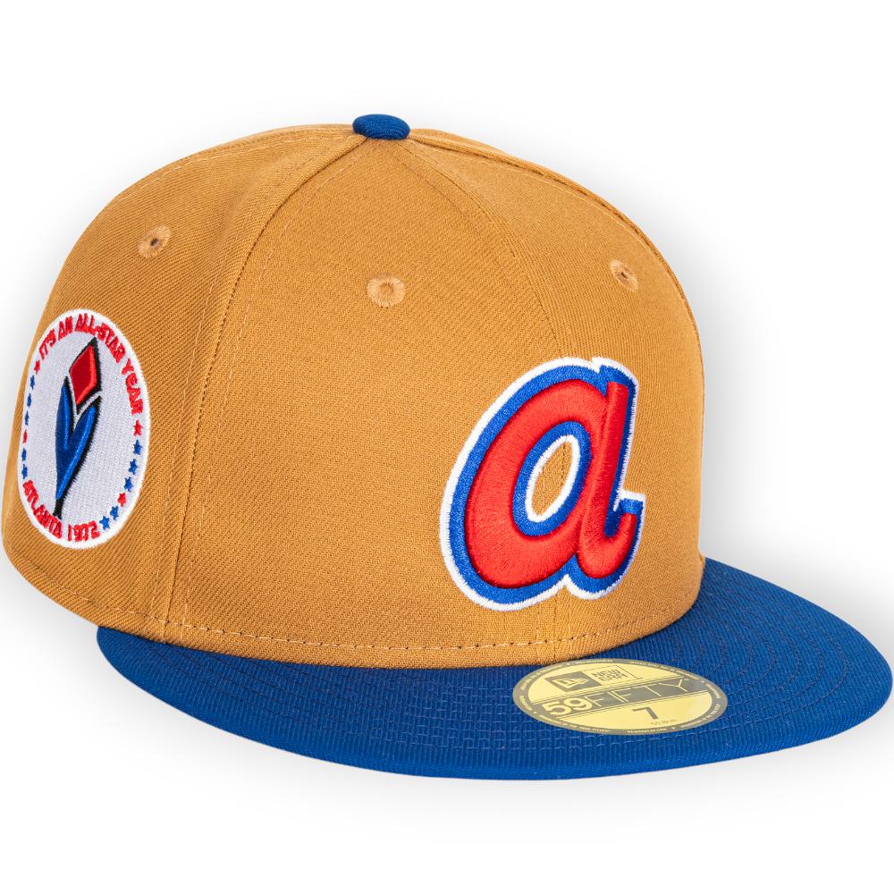 New Era Men Atlanta Braves Hat (Light Bronze), LT Bronze / 7 7/8