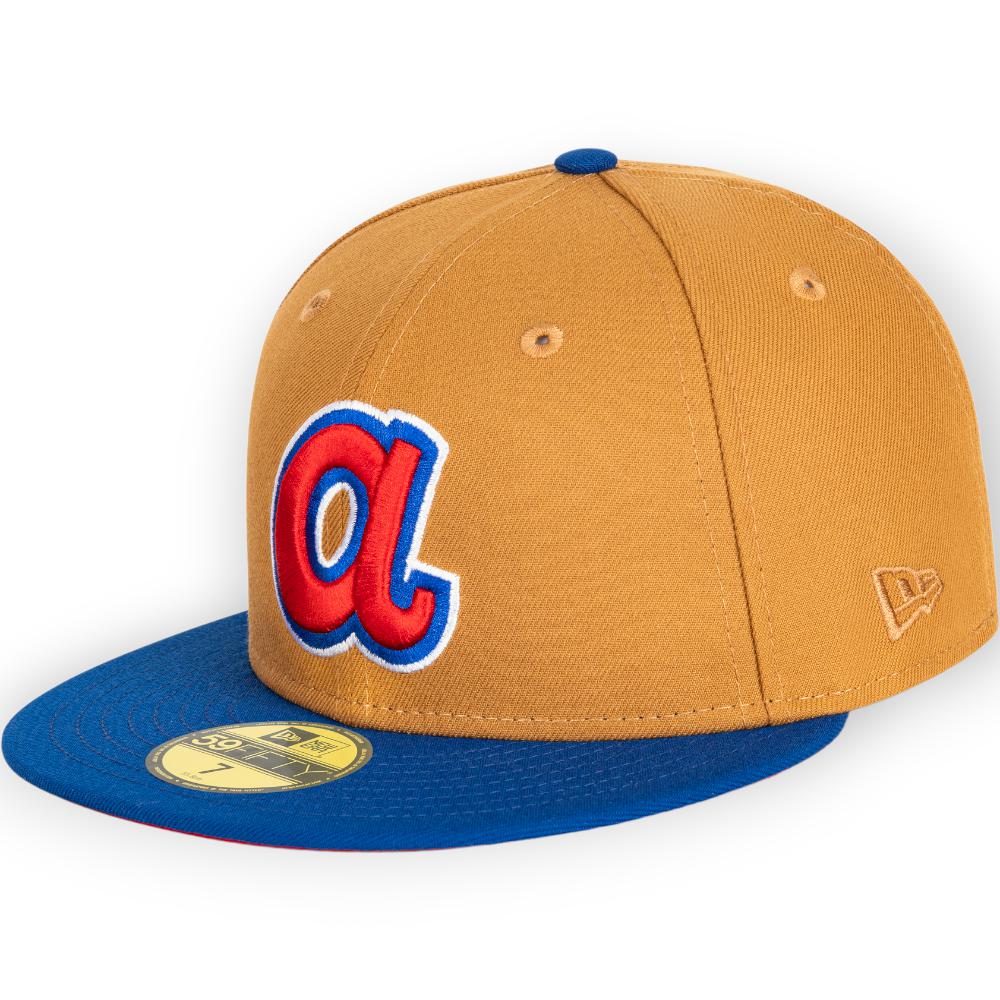 New Era Men Atlanta Braves Hat (Light Bronze)-Lt Bronze-8 1/4-Nexus Clothing