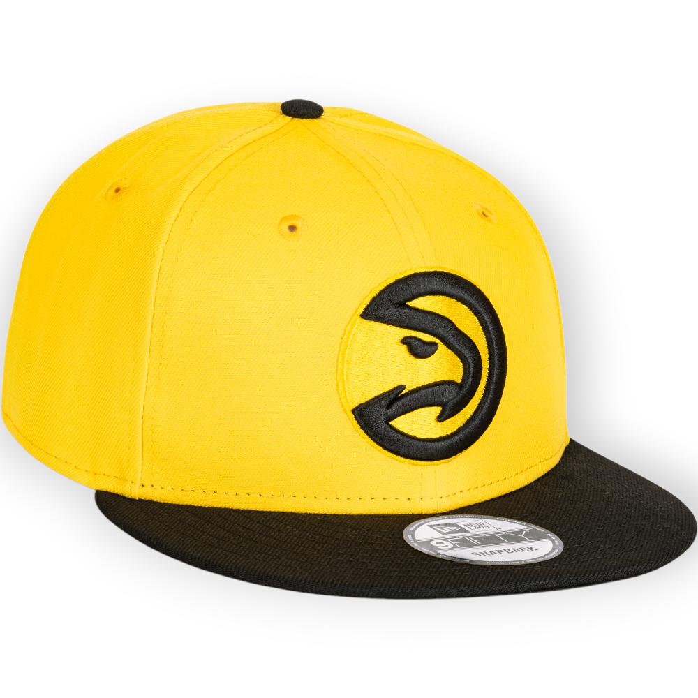 New Era Men Atlanta Hawks Snap Hat (Canary Yellow)