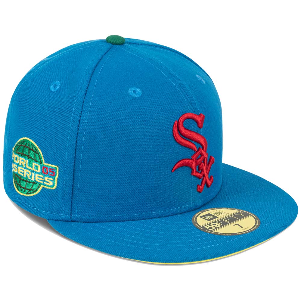 New Era Men Chicago White Sox Fitted 05 WS (Blue Red)-Nexus Clothing