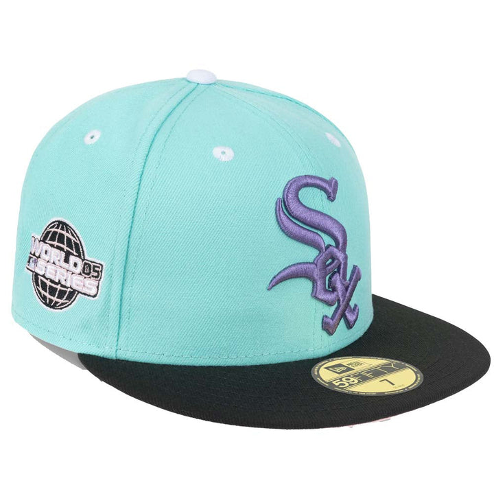 New Era Men Chicago White Sox Fitted WS05 (Mint Purple)-Nexus Clothing