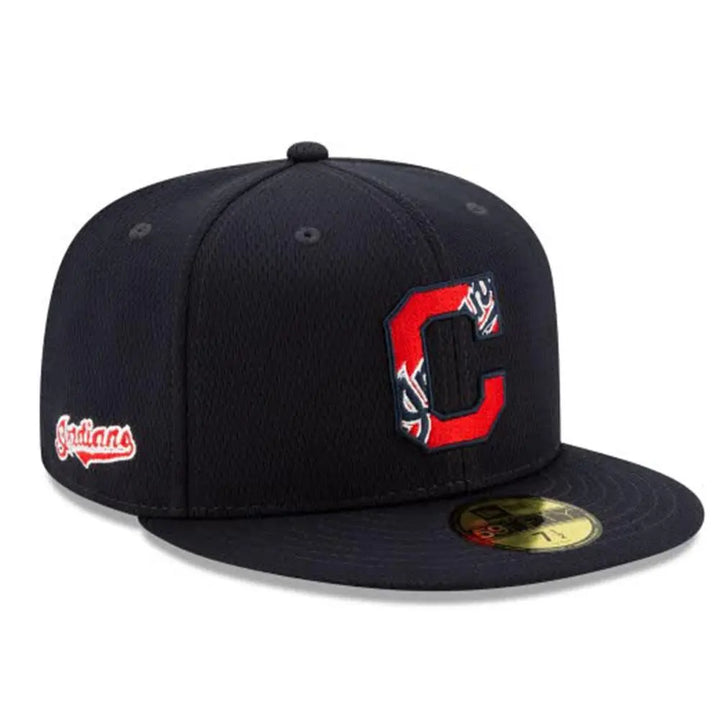 New Era Men Cleveland Indians Fitted NAVY-Nexus Clothing