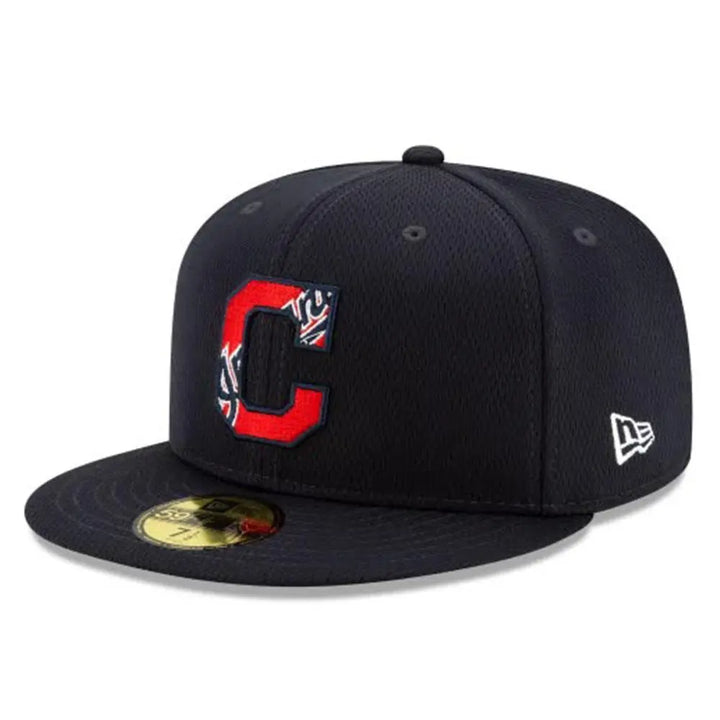 New Era Men Cleveland Indians Fitted NAVY-Navy Red-7-Nexus Clothing