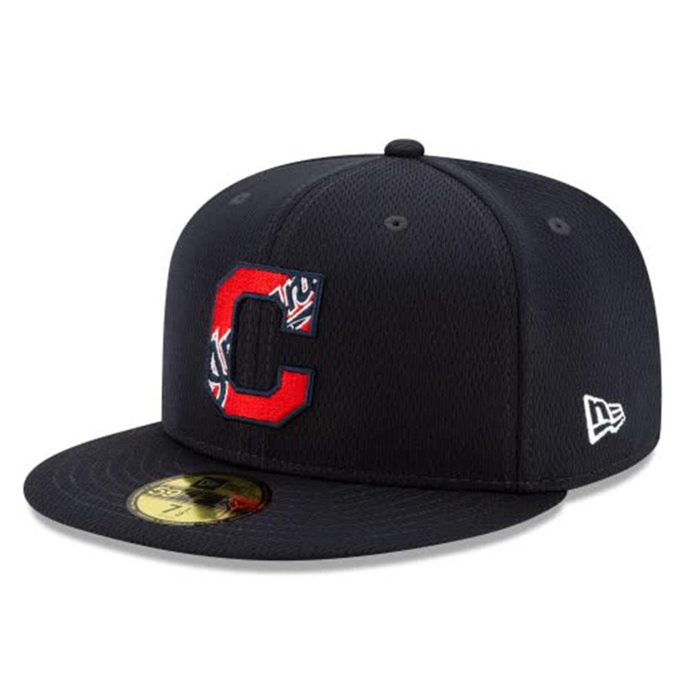 New Era Men Cleveland Indians Fitted NAVY