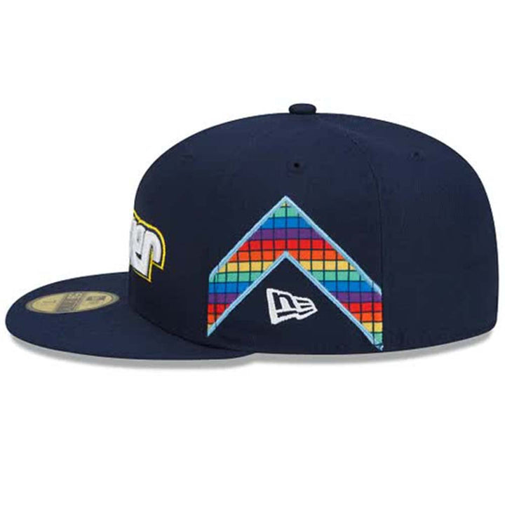 New Era Men Denver Nuggets Fitted (Navy)-Nexus Clothing