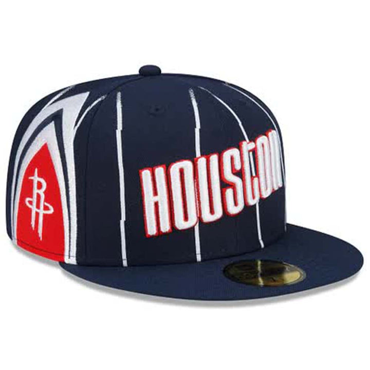 New Era Men Houston Rockets Fitted (Navy Red White)-Nexus Clothing