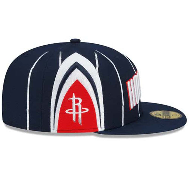 New Era Men Houston Rockets Fitted (Navy Red White)-Nexus Clothing