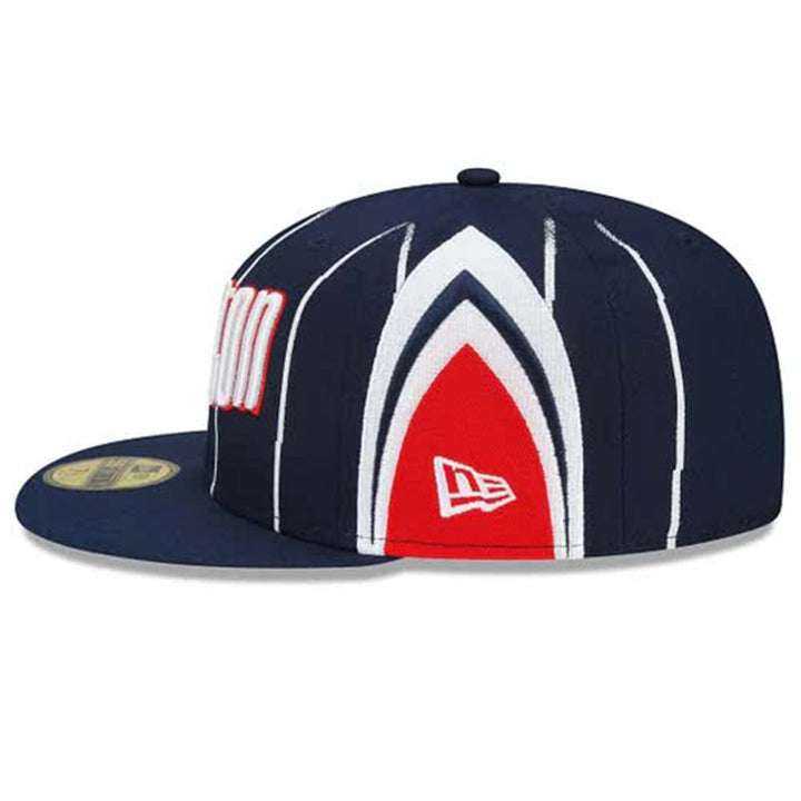 New Era Men Houston Rockets Fitted (Navy Red White)-Nexus Clothing