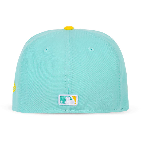 New Era Men La Dodgers Hats Fitted (Mint Yellow)