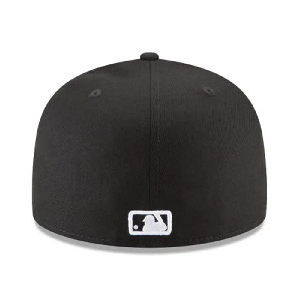 New Era Men Los Angeles Dodgers Black And White Basic 59Fifty Fitted-Nexus Clothing