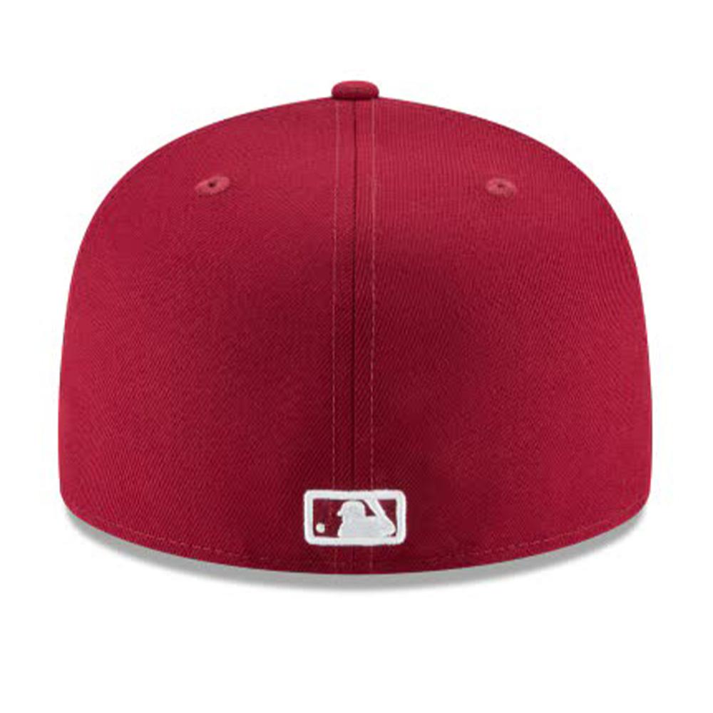 New Era Men Los Angeles Dodgers Cardinal Basic 59Fifty Fitted-Nexus Clothing