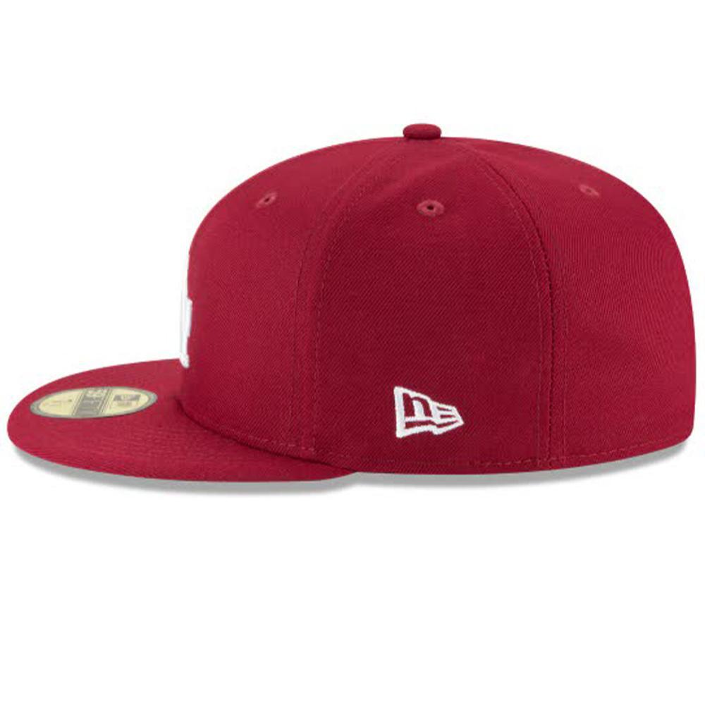 New Era Men Los Angeles Dodgers Cardinal Basic 59Fifty Fitted-Nexus Clothing