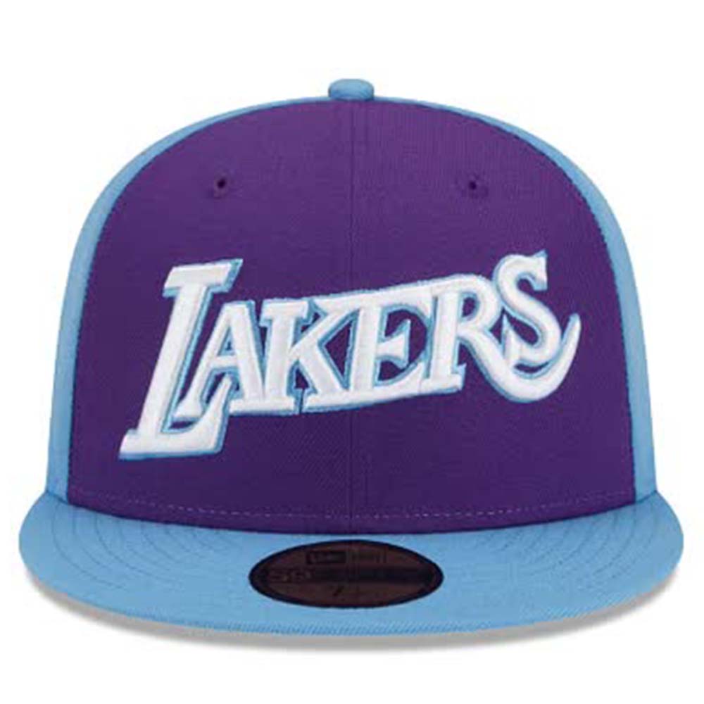New Era Men Los Angeles Lakers Fitted (Blue Purple)-Nexus Clothing