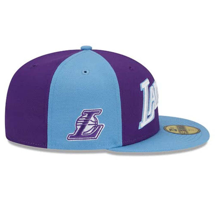 New Era Men Los Angeles Lakers Fitted (Blue Purple)-Nexus Clothing