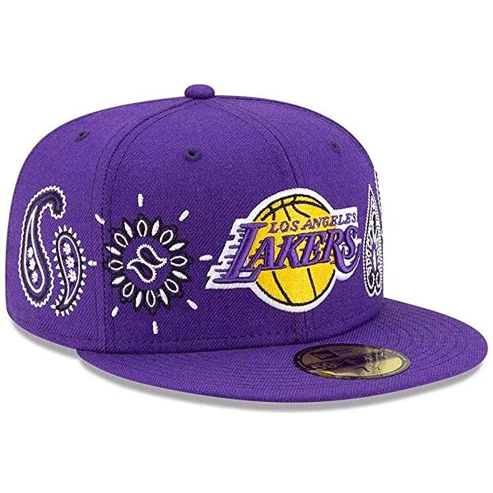 New Era Men Los Angeles Lakers Fitted (Purple)-Nexus Clothing