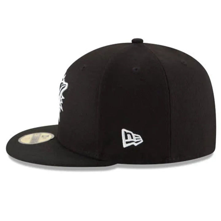 New Era Men Miami Dolphins Fitted Black-Nexus Clothing