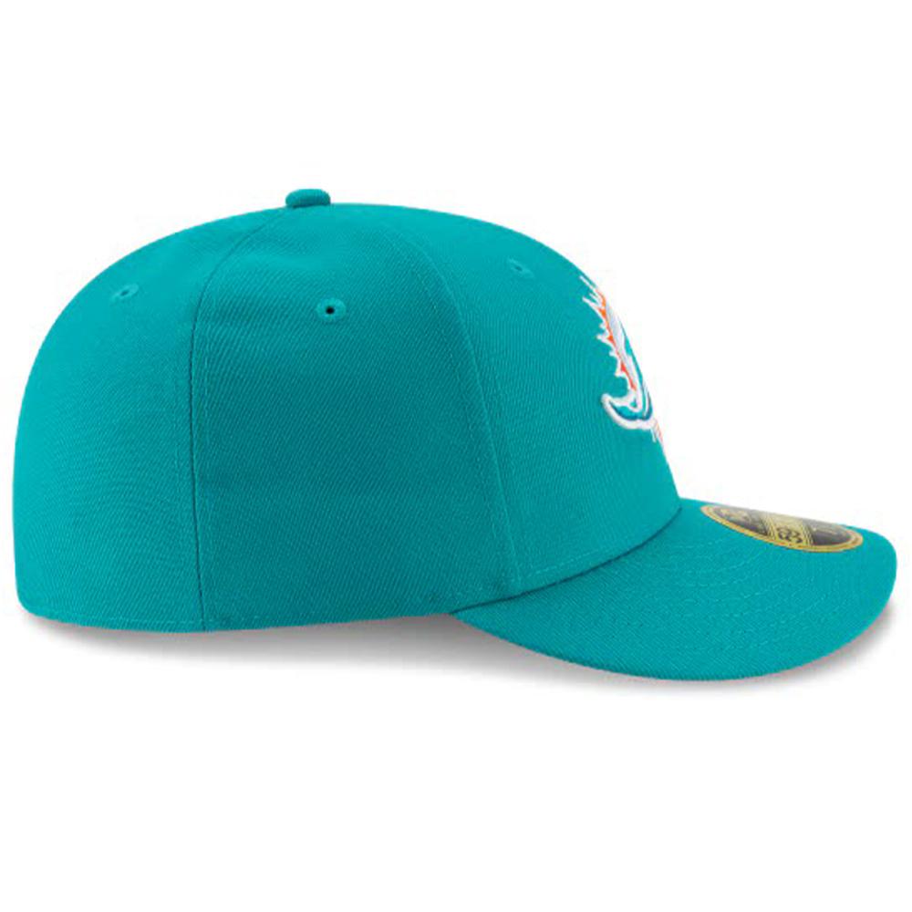 New Era Men Miami Dolphins Official NFL Sideline Home Low Profile 59FIFTY Fitted Cap-Nexus Clothing