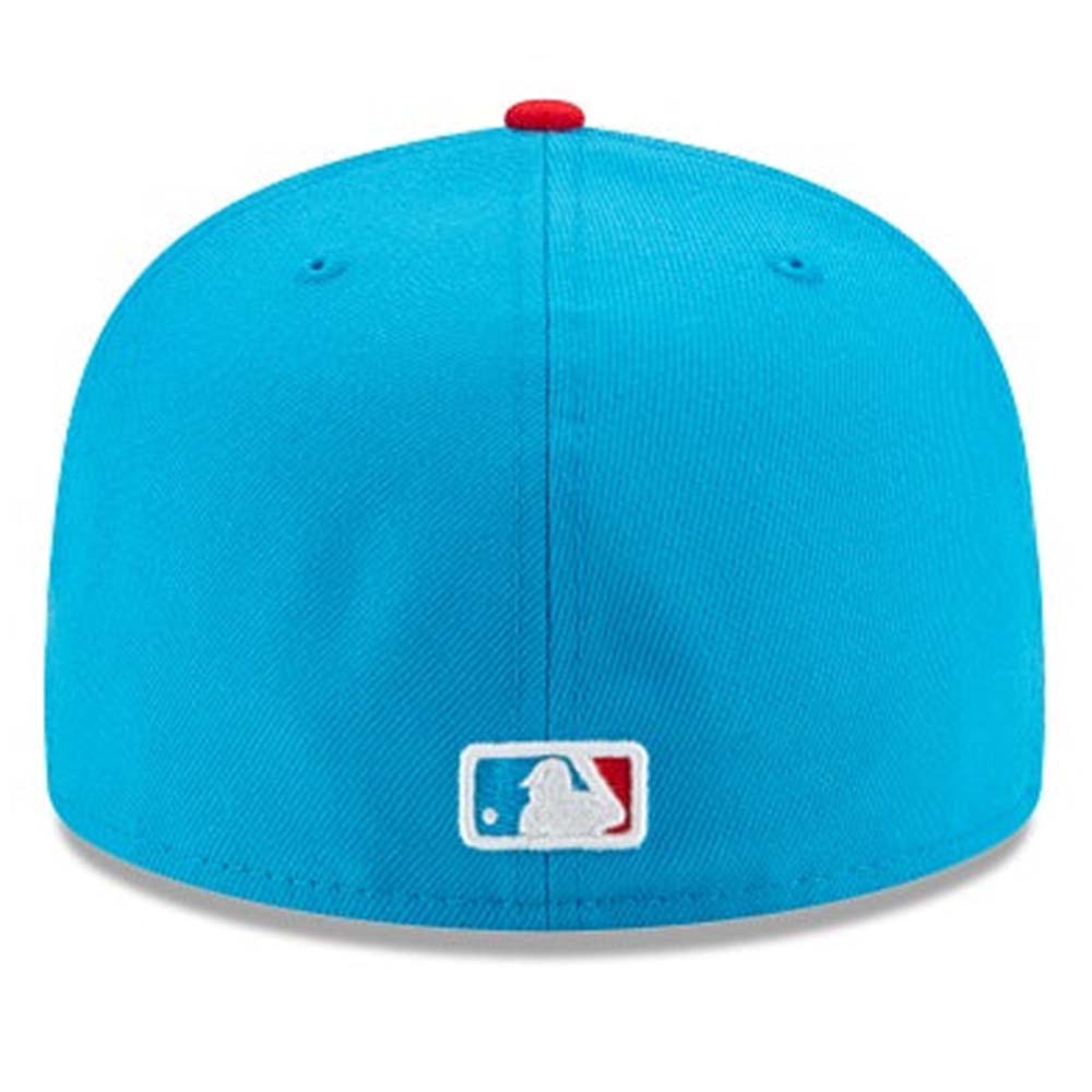 New Era Men Miami Marlins Fitted (Blue Red)-Nexus Clothing
