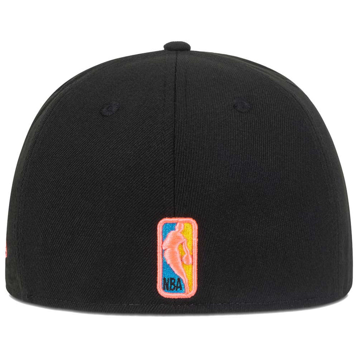 New Era Men New York Knicks Fitted ( Black Pink Glow)-Nexus Clothing