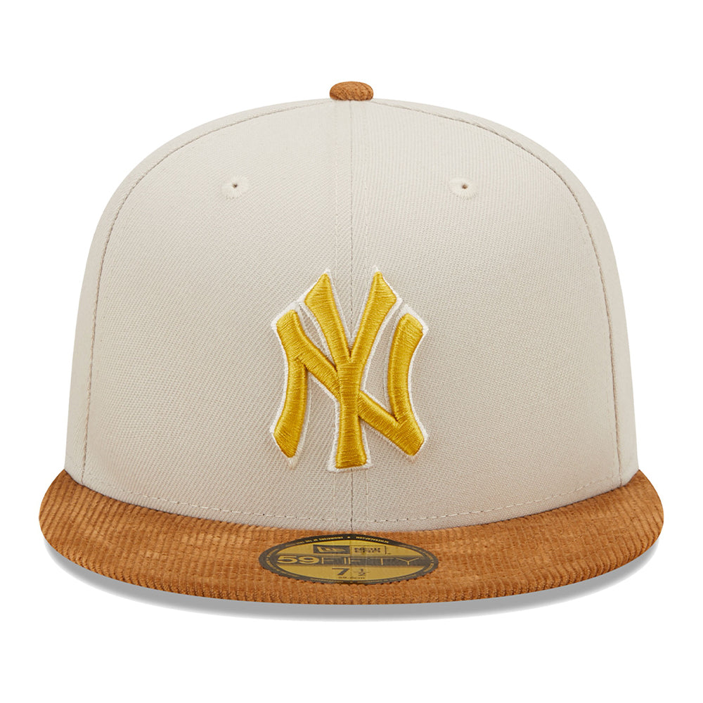New Era Men New York Yankees Fitted (Khaki Brown)-Nexus Clothing