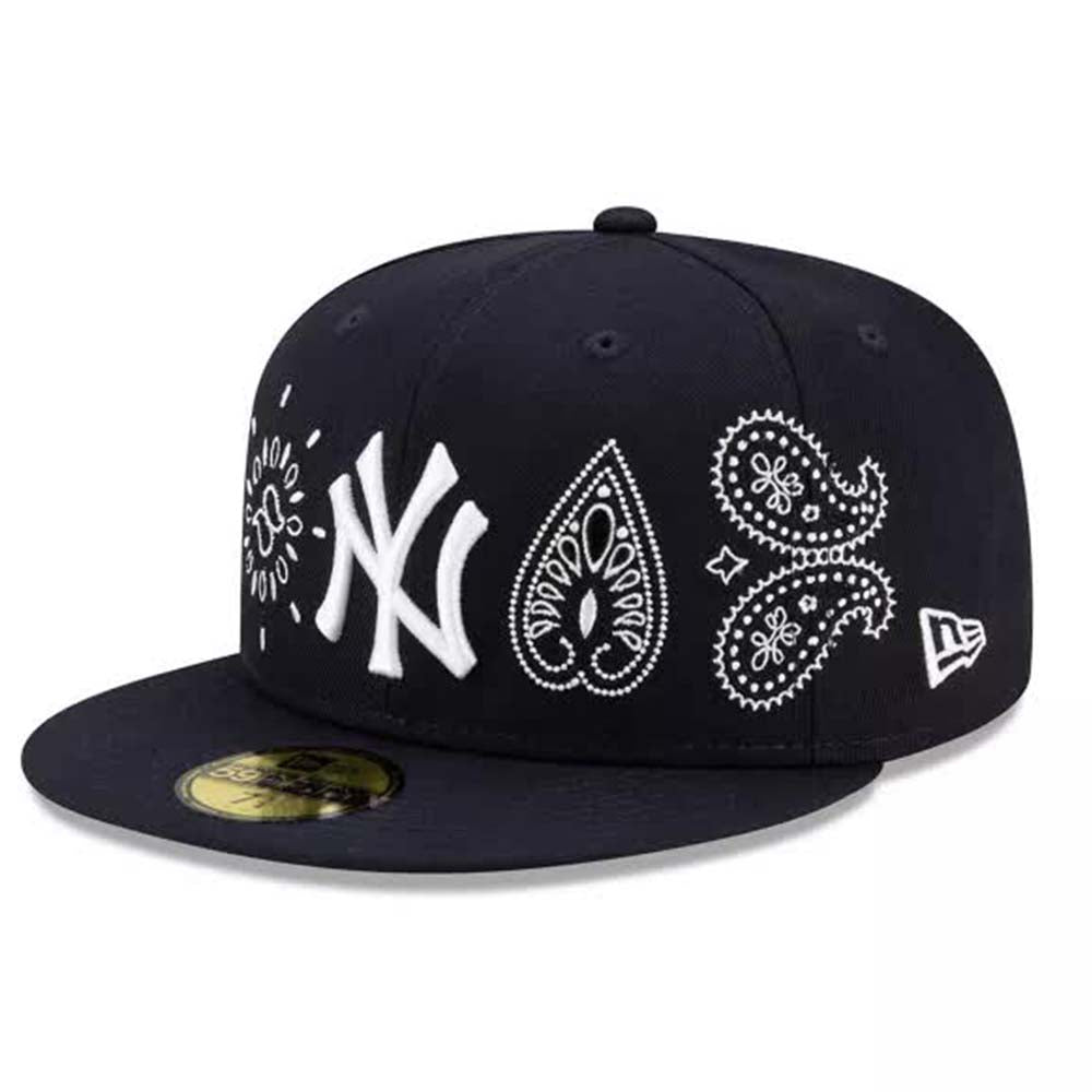 Shop New Era 59Fifty New York Yankees Bandana Hat 60180887 blue