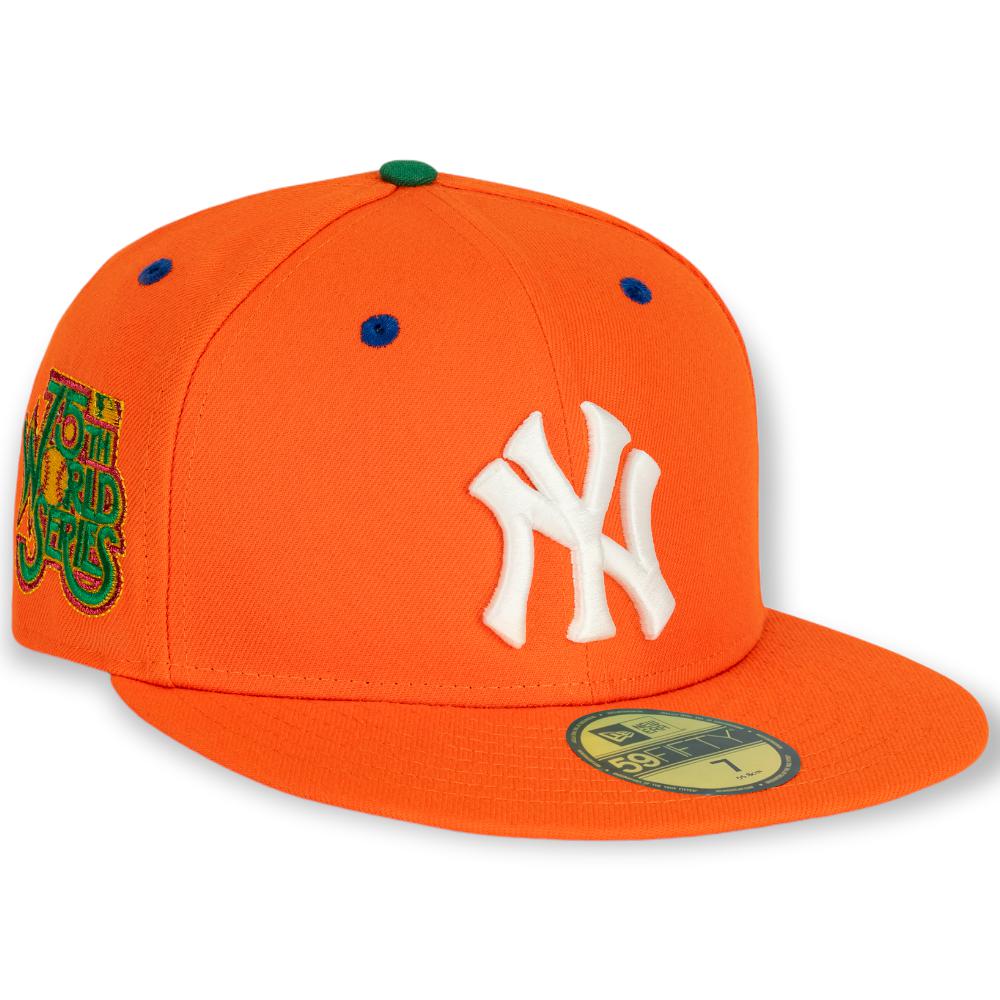 New Era fitted Orange Hat Men Bota) New York Yankees (Rush