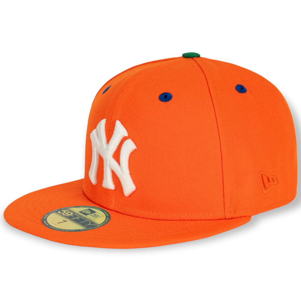 Hat Bota) Orange fitted Yankees New Men York Era New (Rush