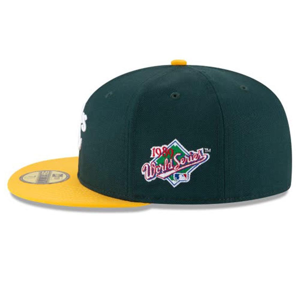 New Era Men OAKLAND ATHLETICS WORLD SERIES SIDE PATCH 59FIFTY FITTED-Nexus Clothing
