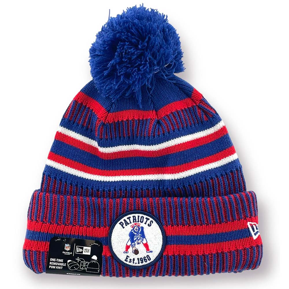 New Era Men ONF19 Patriots Knit HM Beanie (Blue Red)-Blue Red-OneSize-Nexus Clothing