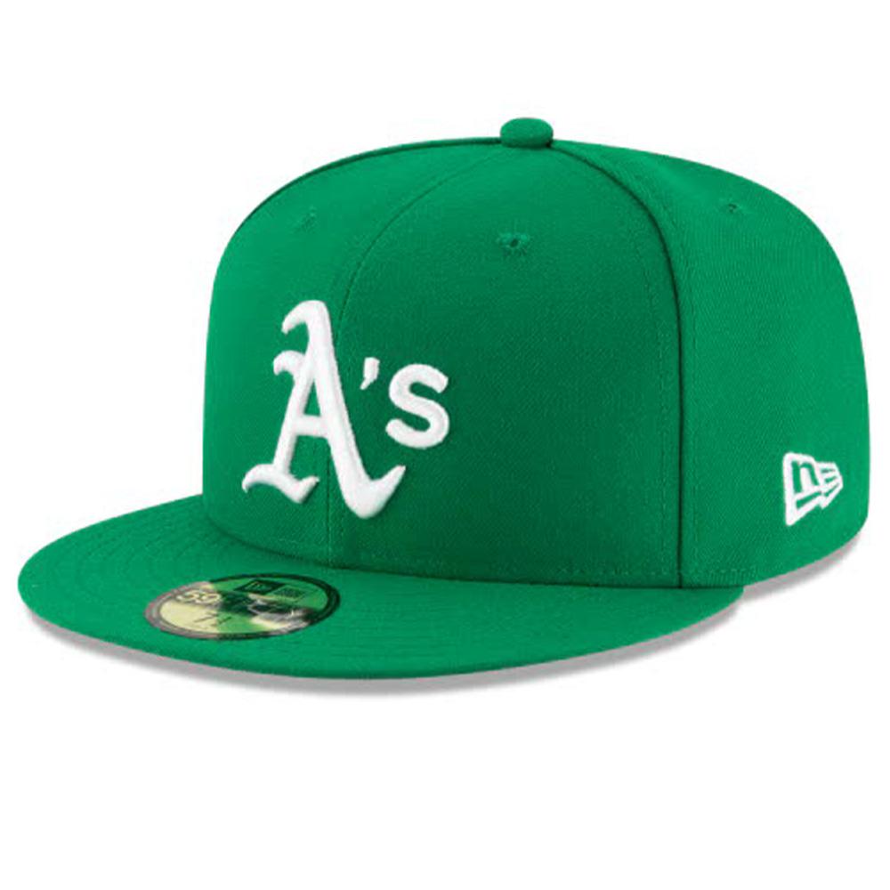 New Era Men Oakland Athletics Authentic Alternative 59FIFTY Fitted-All Green-6 7/8-Nexus Clothing