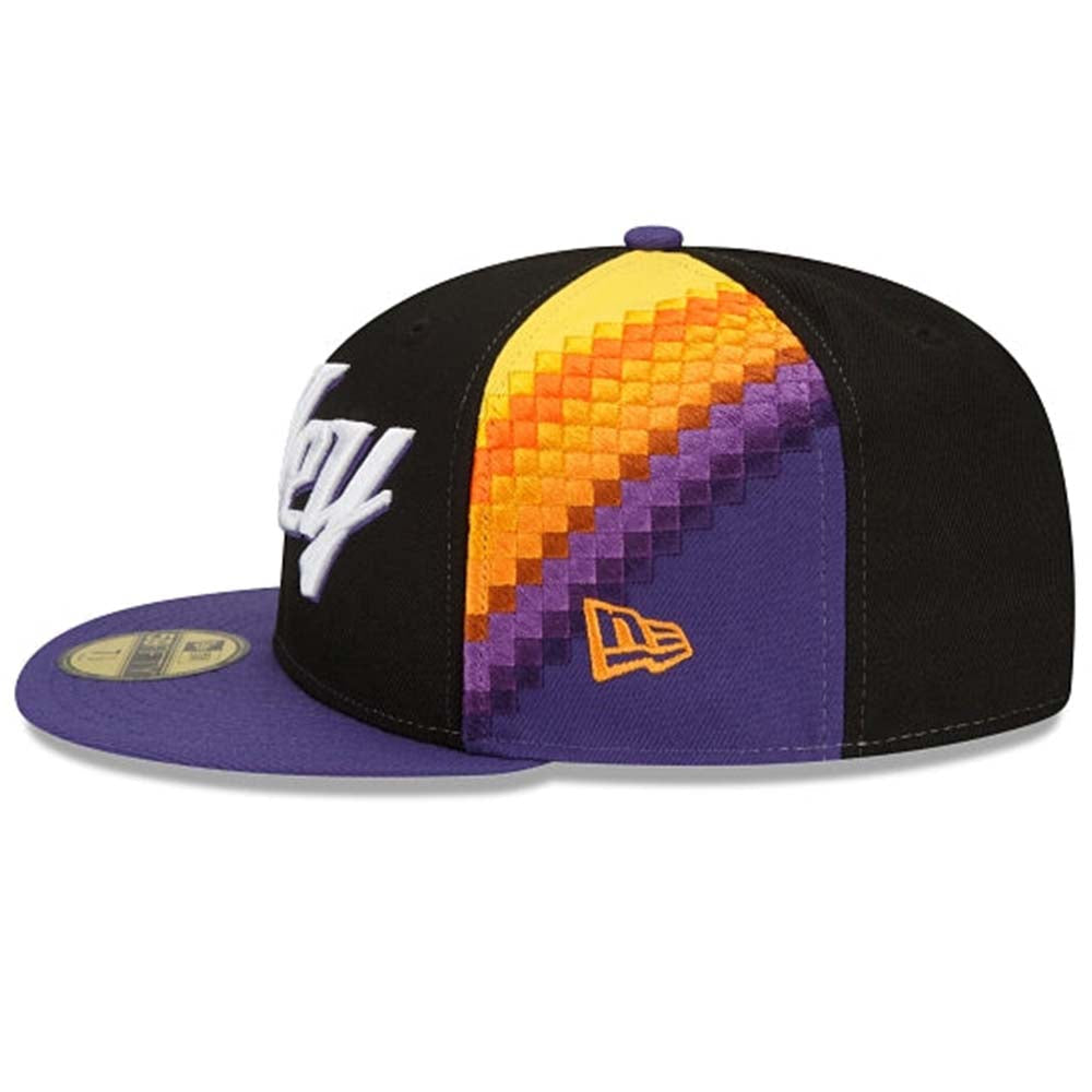Men's New Era Phoenix Suns Black On Black 59FIFTY Fitted Hat