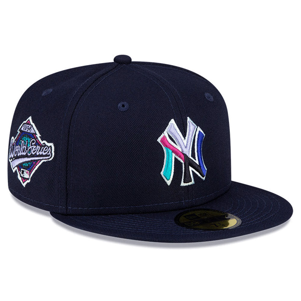 New Era Men Polar lights New York Yankees Fitted (Navy)-Nexus Clothing