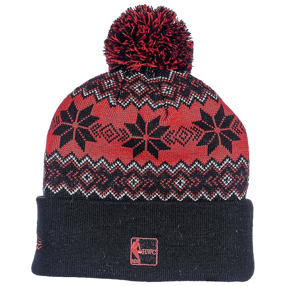 New Era Men Raptors Snowburst Beanie-Navy Red-One Size-Nexus Clothing