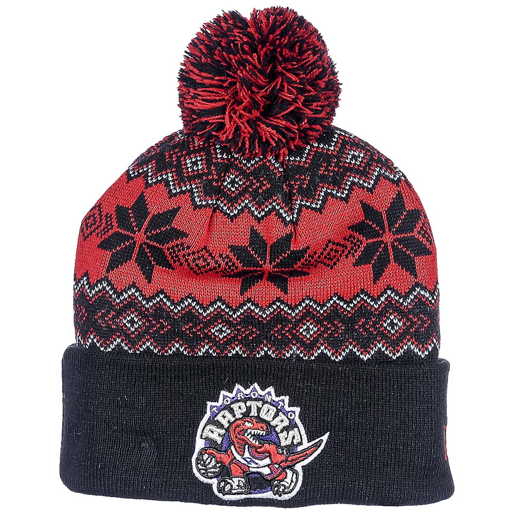 New Era Men Raptors Snowburst Beanie-Navy Red-One Size-Nexus Clothing