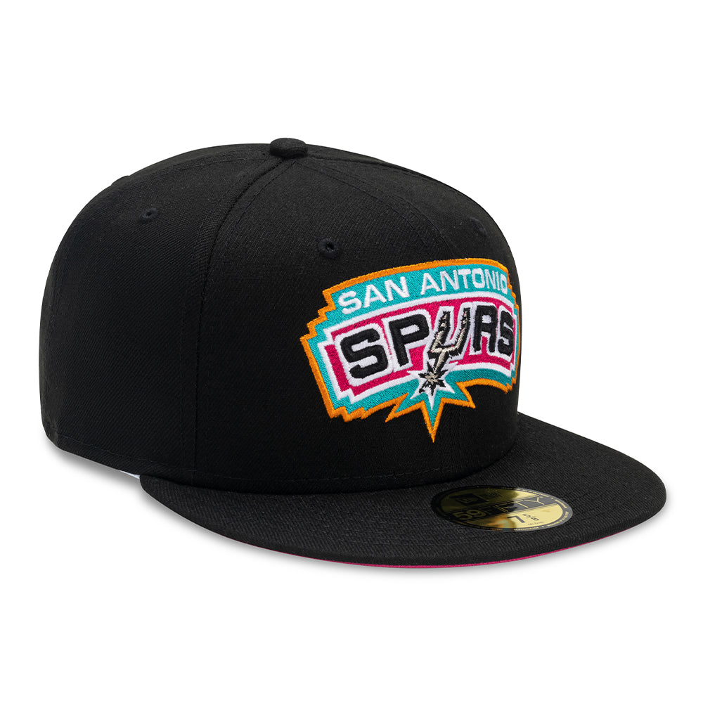 New Era Men San Antonio Spurs Fitted (Black)-Headwear-Baseball-Fitted-New Era- Nexus Clothing