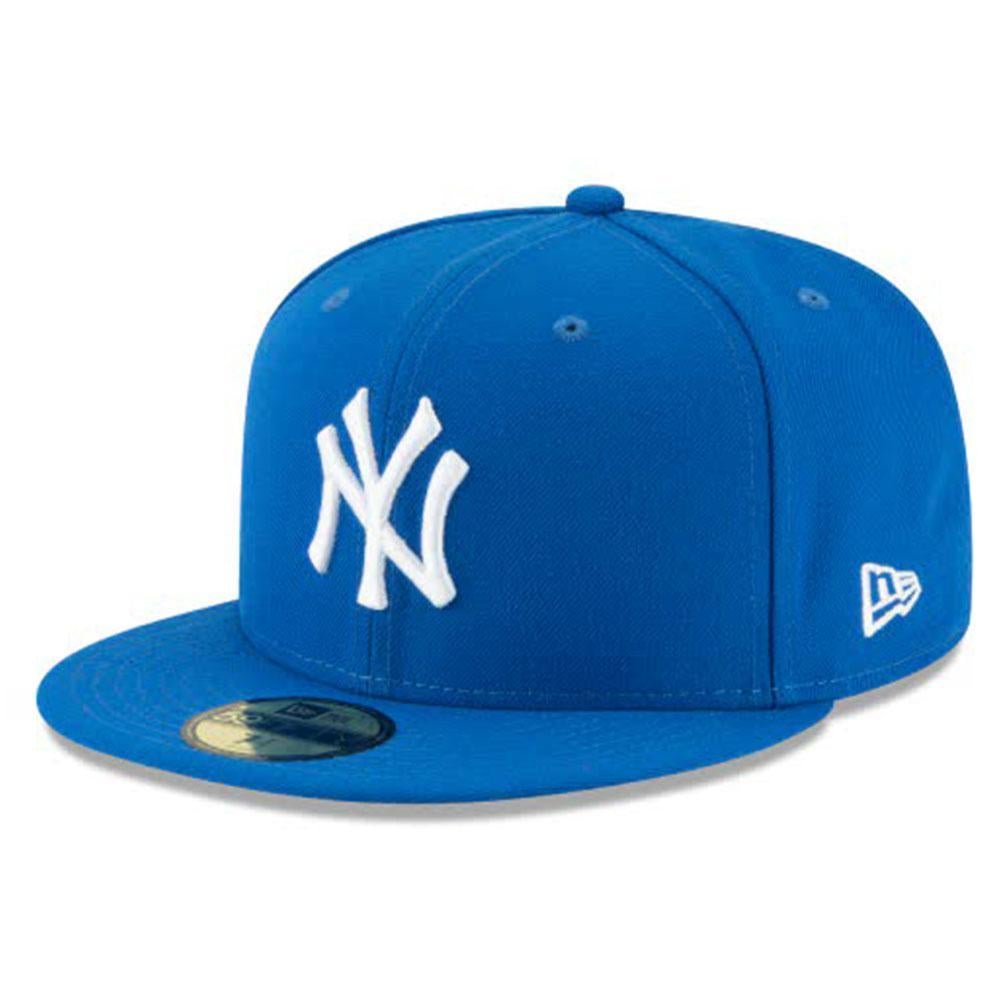 New Era New York Yankees Blue White Basic 59FIFTY Fitted-Royal Blue-7-Nexus Clothing
