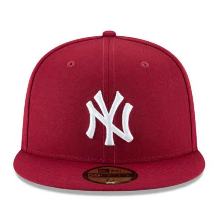 New Era New York Yankees Burgundy White Basic 59FIFTY Fitted-Nexus Clothing