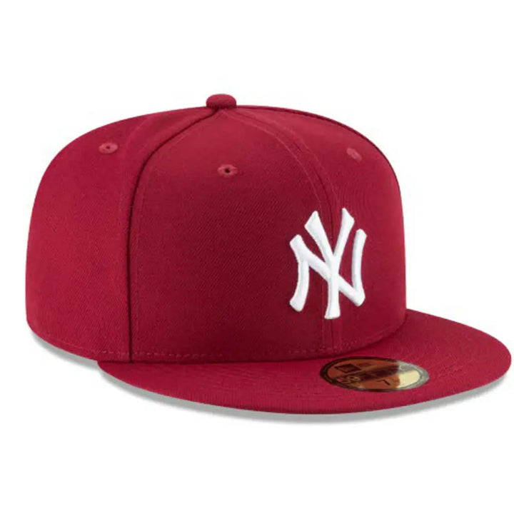 New Era New York Yankees Burgundy White Basic 59FIFTY Fitted-Nexus Clothing