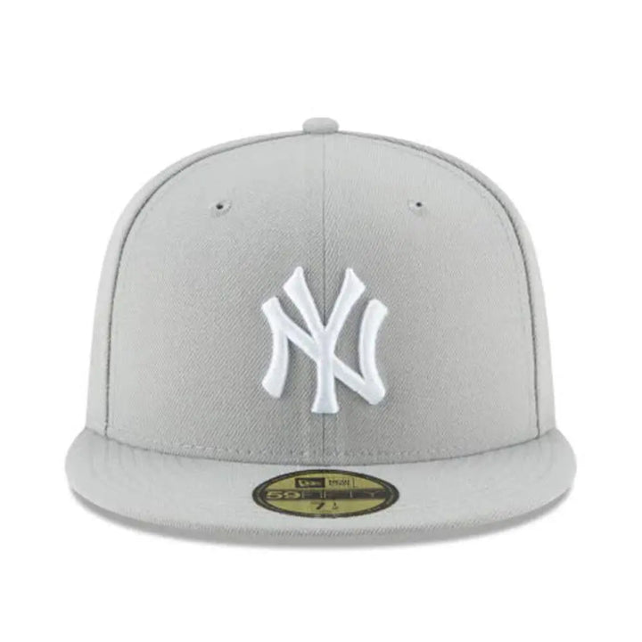 New Era New York Yankees Grey White Basic 59FIFTY Fitted-Nexus Clothing