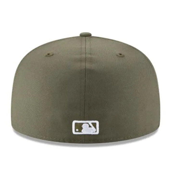 New Era New York Yankees Olive White Basic 59FIFTY Fitted-Nexus Clothing