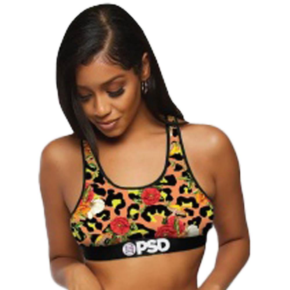 PSD Women Cheetah Trip Sport Bra-multi-X-Large-Nexus Clothing