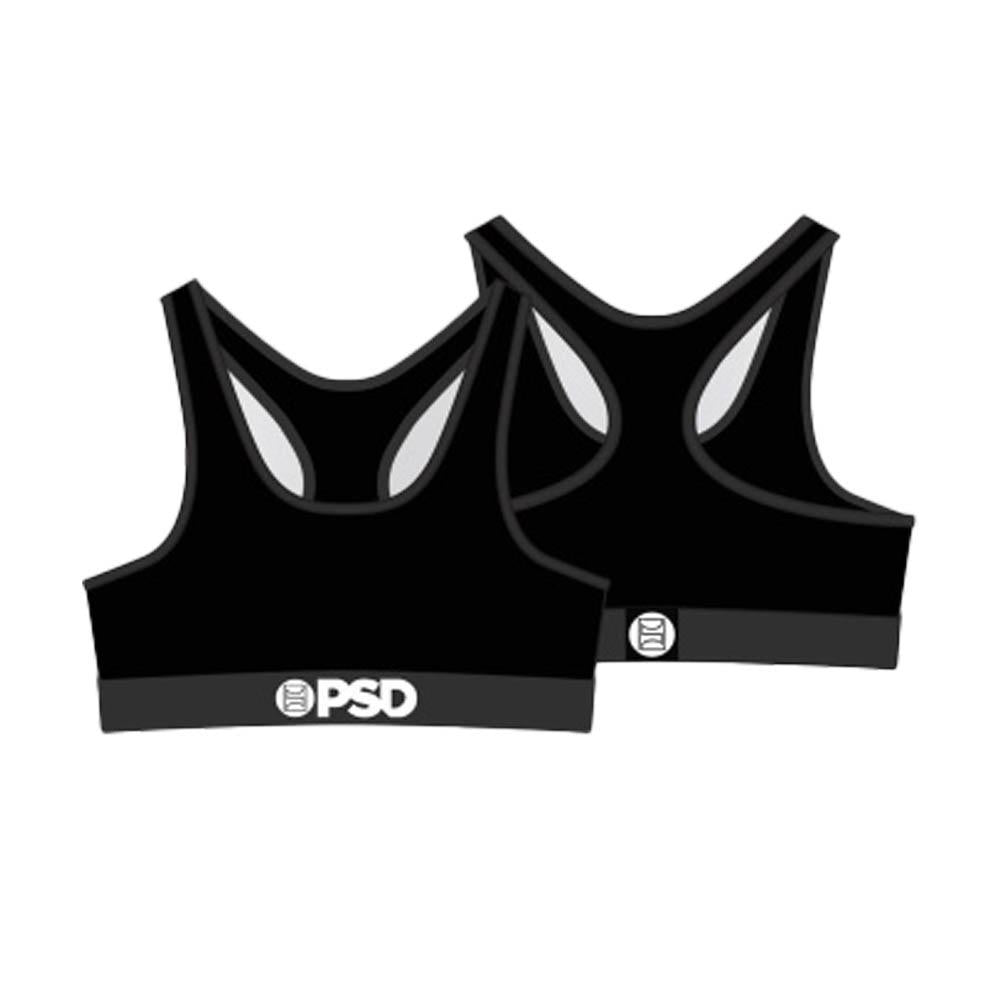 PSD Underwear Womens Black Sace Sauce - Sports Bra size X SMALL (XS) FREE  SHIP