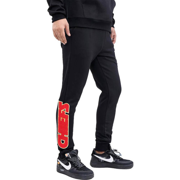 Men's Pro Standard Black Kansas City Chiefs Logo Jogger Pants