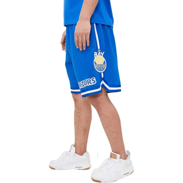 Pro Standard Men Golden State Warriors Pro Team Shorts Royal Blue-Nexus Clothing