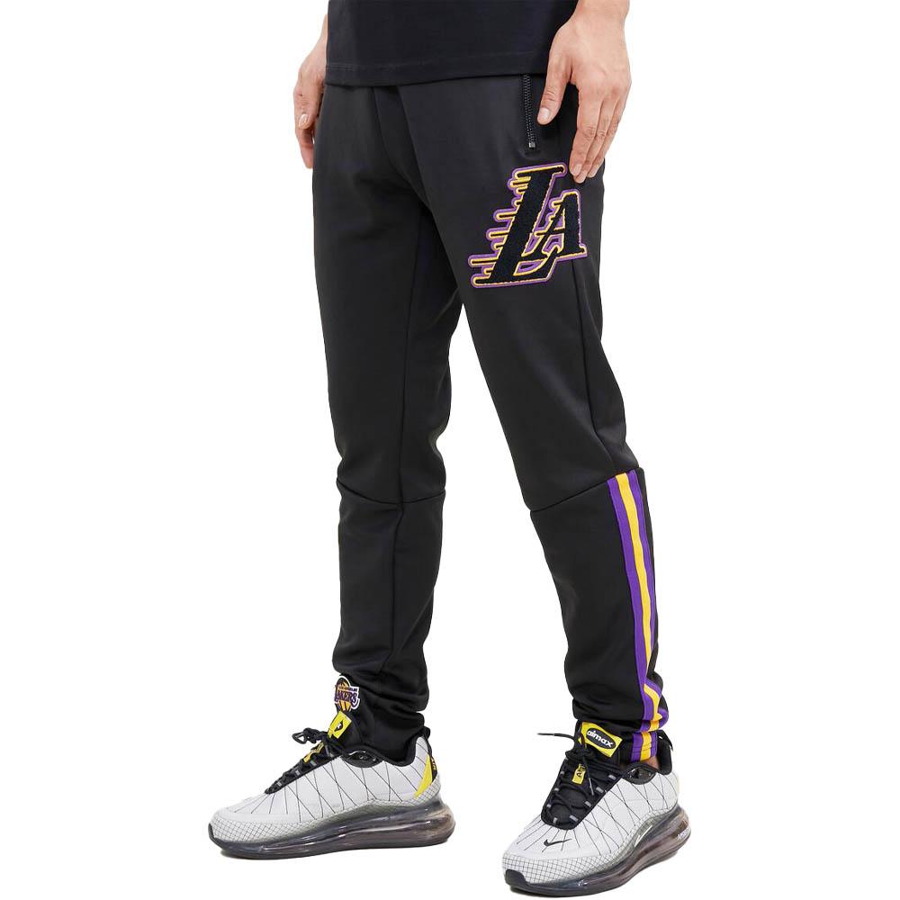 Pro Standard Men Los Angeles Lakers LA Pro Team Track Pant (Black)-Nexus Clothing