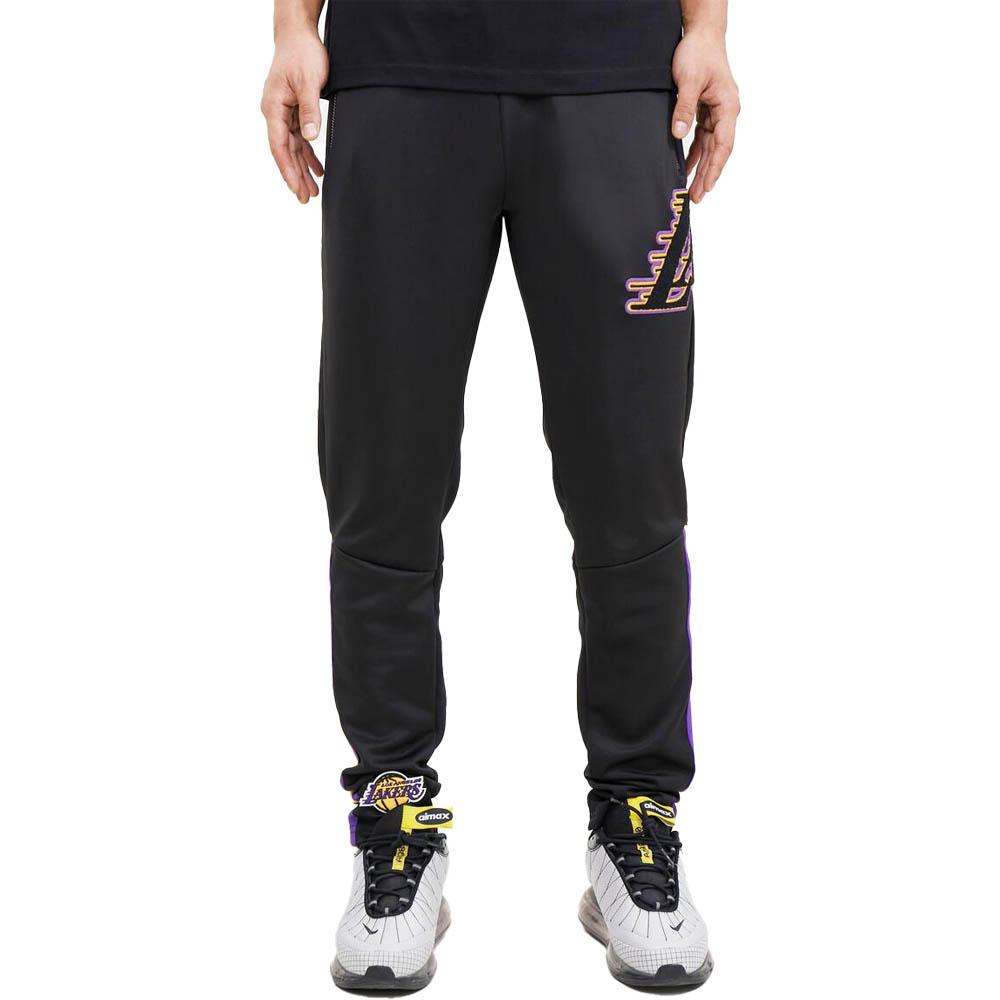 Pro Standard Men Los Angeles Lakers LA Pro Team Track Pant (Black)-Black-Small-Nexus Clothing